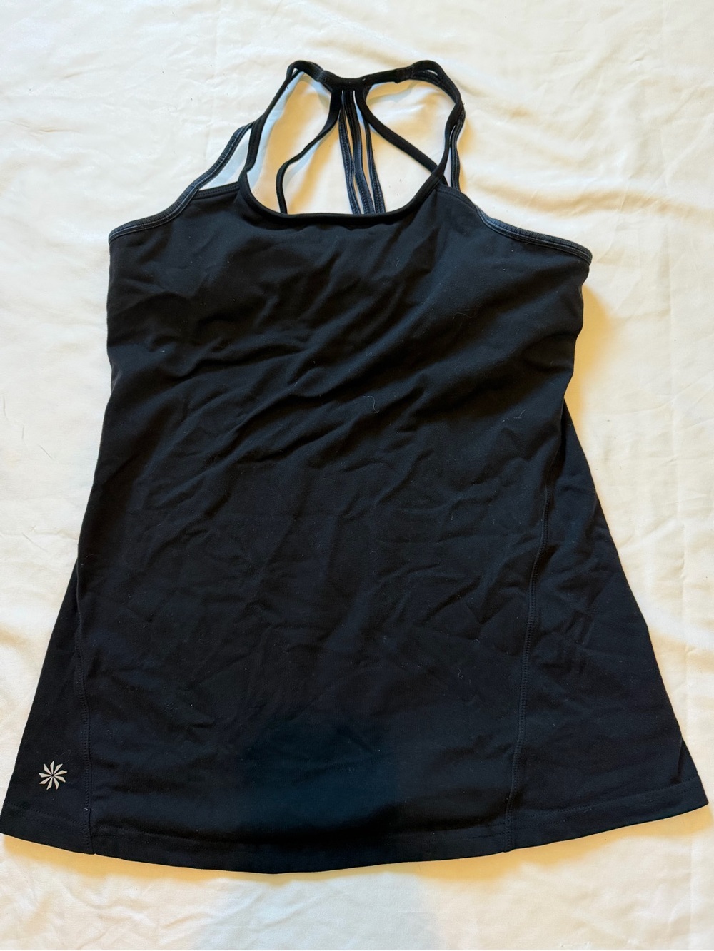 Athleta Black Strappy Back Performance Camisole